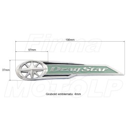 EMBLEMAT ZNACZEK NAKLEJKA NA ZBIORNIK YAMAHA XVS 125 250 650 1100 DRAG STAR