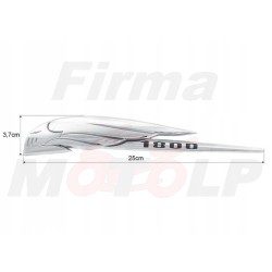 CHROMOWANY EMBLEMAT ZNACZEK ORNAMENT AKCENT HONDA GL 1800 GOLD WING