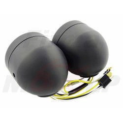 REFLEKTOR LIGHTBAR LAMPA PODWÓJNA ZESPOLONA CZARNY MAT 2X H4 HOMOLOGCJA E4 HR