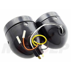 REFLEKTOR LIGHTBAR LAMPA PODWÓJNA ZESPOLONA CZARNY POŁYSK H4+H7 HOMOLOGACJA HR+C-BS