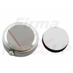 ANALOGOWY WSKAZÓWKOWY ZEGAREK MOTOCYKLOWY Z BIAŁĄ TARCZĄ MOCOWANY NA RZEP