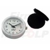 ANALOGOWY WSKAZÓWKOWY ZEGAREK MOTOCYKLOWY Z BIAŁĄ TARCZĄ MOCOWANY NA RZEP
