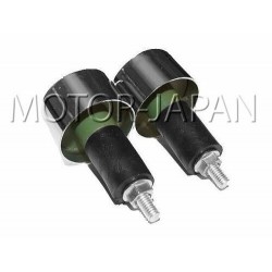 KONCOWKA KONCOWKI KIEROWNICY METALOWE CHROM - GUMA ROZPOROWA