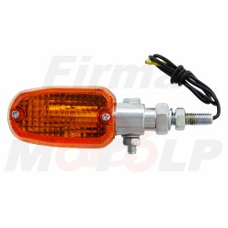 MINI MIGACZE KIERUNKOWSKAZY KIERUNKI METALOWE CHROM 12V 23W ŚRUBA 8MM