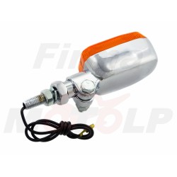 MINI MIGACZE KIERUNKOWSKAZY KIERUNKI METALOWE CHROM 12V 23W ŚRUBA 8MM