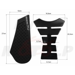 TANK PAD + OSŁONY BOCZNE ZBIORNIKA SIDE GRIP SUZUKI GSX-R GSXR 600 750 roczniki 2011-2014