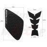 TANK PAD + OSŁONY BOCZNE ZBIORNIKA SIDE GRIP SUZUKI GSX-R GSXR 1000 roczniki 2001-2008