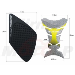 TANK PAD + OSŁONY BOCZNE ZBIORNIKA SIDE GRIP SUZUKI GSX-R GSXR 1000 roczniki 2001-2008