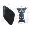 TANK PAD + OSŁONY BOCZNE ZBIORNIKA SIDE GRIP SUZUKI GSX-R GSXR 1000 roczniki 2001-2008