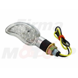MIGACZE KIERUNKOWSKAZY KIERUNKI LED CHROM BANAN 12V 0,5W HOMOLOGACJA E11