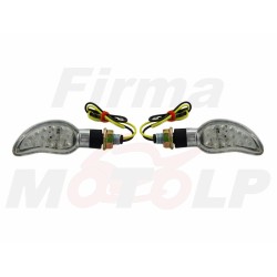 MIGACZE KIERUNKOWSKAZY KIERUNKI LED CHROM BANAN 12V 0,5W HOMOLOGACJA E11