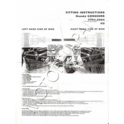 CRASHPADY CRASH PADY HONDA CBR 600 RR CBR600 600RR rok produkcji 2003 - 2006