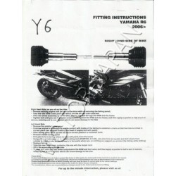 CRASHPADY CRASH PADY YAMAHA YZF 600 YZF600 R6 rok produkcji od 2006