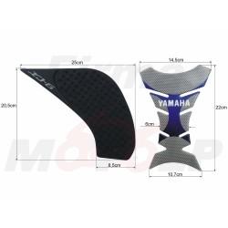 TANK PAD + OSŁONY BOCZNE ZBIORNIKA SIDE GRIP YAMAHA XJ6 XJ600 XJ-6 DIVERSION roczniki 2010-2016