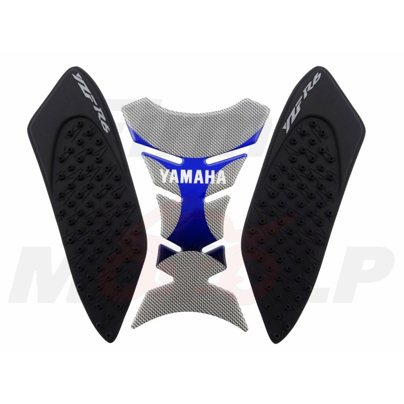 TANK PAD + OSŁONY BOCZNE ZBIORNIKA SIDE GRIP YAMAHA YZF 600 R6 R-6 roczniki 2006-2007