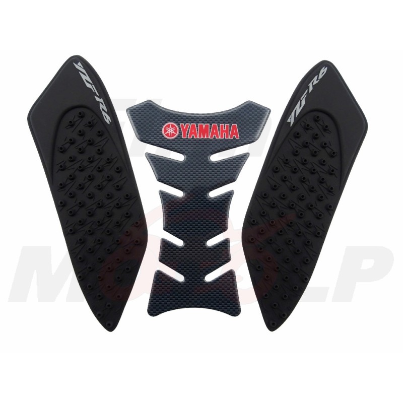 TANK PAD + OSŁONY BOCZNE ZBIORNIKA SIDE GRIP YAMAHA YZF 600 R6 R-6 roczniki 2006-2007