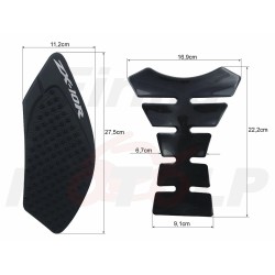 TANK PAD + OSŁONY BOCZNE ZBIORNIKA SIDE GRIP KAWASAKI ZX-10 R ZX10R NINJA roczniki 2008-2010