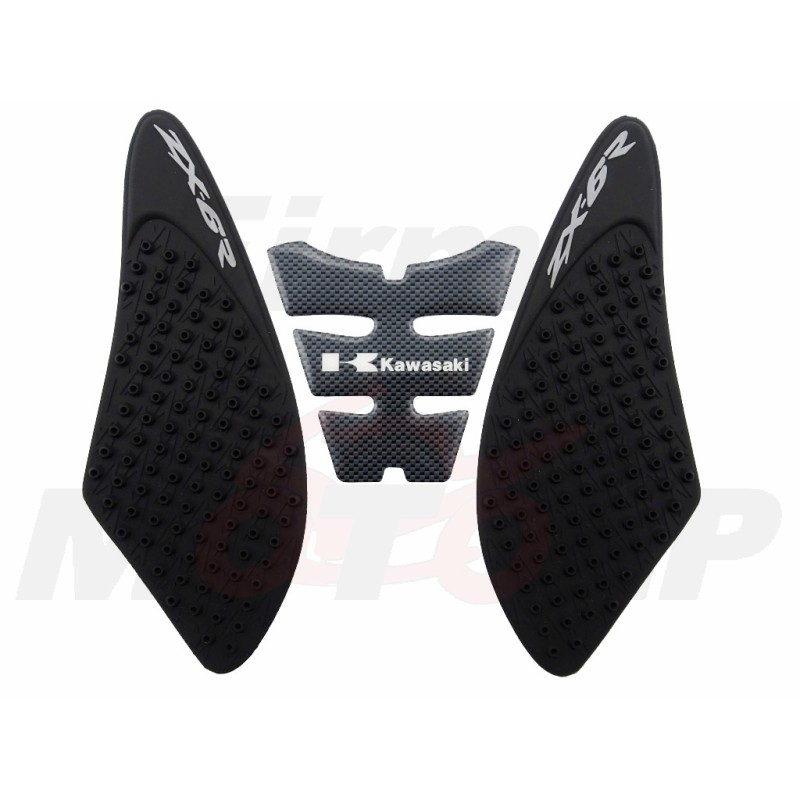TANK PAD + OSŁONY BOCZNE ZBIORNIKA SIDE GRIP KAWASAKI ZX-6 R ZX6R ZX 6 NINJA roczniki 2007-2008