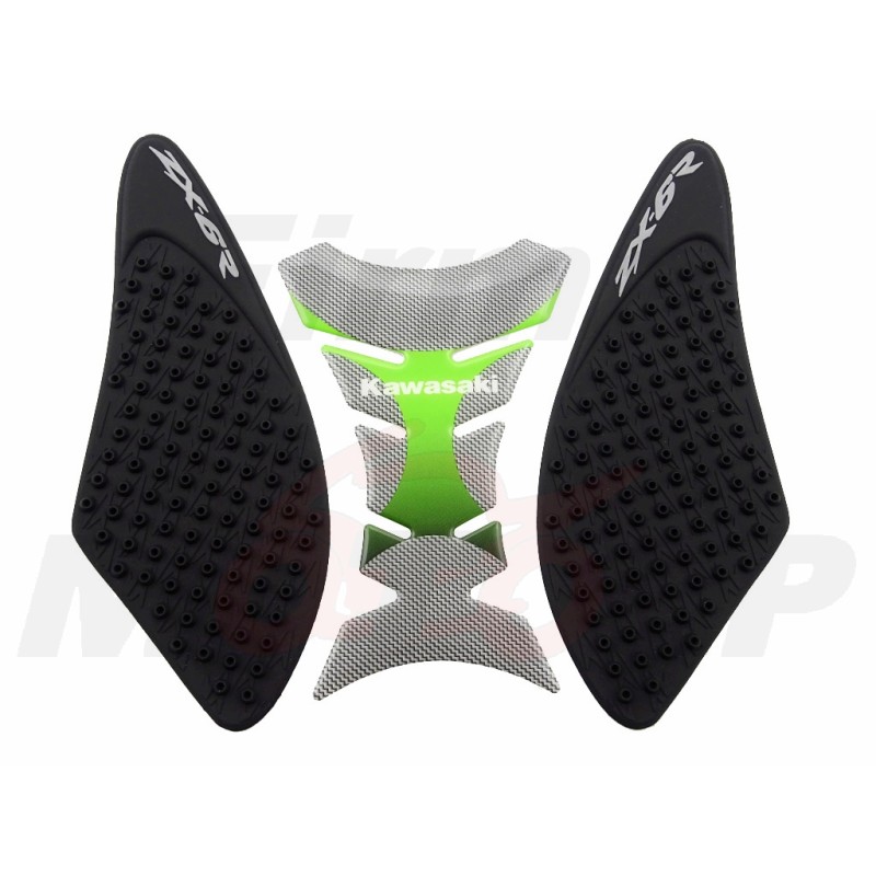 TANK PAD + OSŁONY BOCZNE ZBIORNIKA SIDE GRIP KAWASAKI ZX-6 R ZX6R ZX 6 NINJA roczniki 2007-2008