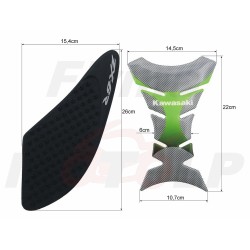 TANK PAD + OSŁONY BOCZNE ZBIORNIKA SIDE GRIP KAWASAKI ZX-6 R ZX6R ZX 6 NINJA roczniki 2007-2008