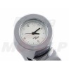 ZEGAREK MOTOCYKLOWY NA KIEROWNICĘ 22MM LUB 25,4MM 1 CAL CHROM METAL BIAŁA TARCZA