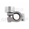 ZEGAREK MOTOCYKLOWY NA KIEROWNICĘ 22MM LUB 25,4MM 1 CAL CHROM METAL BIAŁA TARCZA