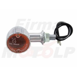 KIERUNKOWSKAZY KIERUNKI MIGACZE METALOWE CHROMOWANE 12V 21W HOMOLOGACJA E4