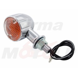 KIERUNKOWSKAZY KIERUNKI MIGACZE METALOWE CHROMOWANE 12V 21W HOMOLOGACJA E4