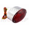 TYLNA LAMPA TYŁ CHROMOWANA CHROM 12V 23/8W STOP BOBBER CAFE RACER
