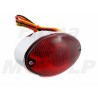 TYLNA LAMPA TYŁ CHROMOWANA CHROM 12V 23/8W STOP BOBBER CAFE RACER