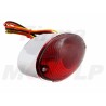 TYLNA LAMPA TYŁ CHROMOWANA CHROM 12V 23/8W STOP BOBBER CAFE RACER