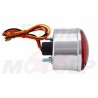 TYLNA LAMPA TYŁ CHROMOWANA CHROM 12V 23/8W STOP BOBBER CAFE RACER
