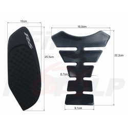 TANK PAD + OSŁONY BOCZNE ZBIORNIKA SIDE GRIP YAMAHA YZF 600 R6 R-6 roczniki 2008-2016