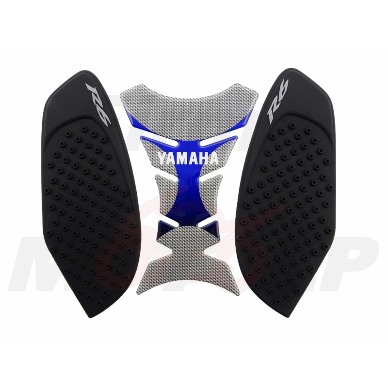 TANK PAD + OSŁONY BOCZNE ZBIORNIKA SIDE GRIP YAMAHA YZF 600 R6 R-6 roczniki 2008-2016