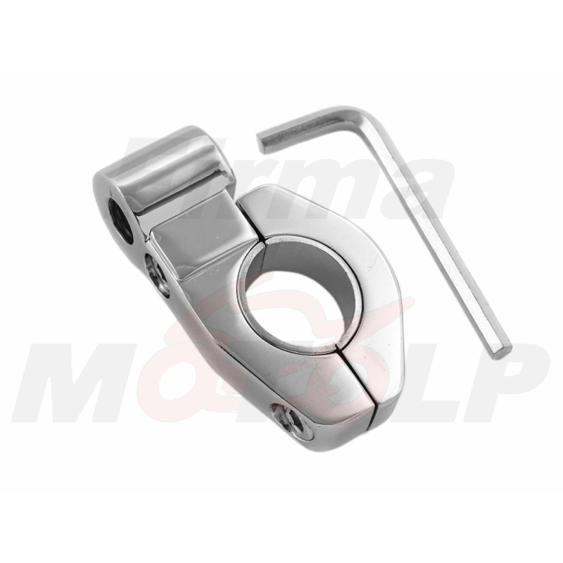 UCHWYT MOCOWANIE OBEJMA LUSTERKA LICZNIKA OBROTOMIERZA METAL CHROM M10x1.25