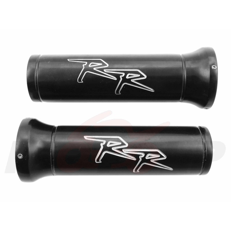 MANETKI MOTOCYKLOWE GRIPY METAL CZARNE HONDA CBR 600 900 929 954 1000 RR