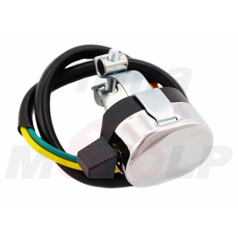 PRZEŁĄCZNIK WŁĄCZNIK KIERUNKOWSKAZÓW KIERUNKÓW CHROM METAL NA KIEROWNICĘ 22MM