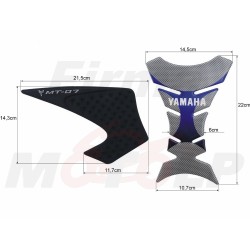 TANK PAD + OSŁONY BOCZNE ZBIORNIKA SIDE GRIPY YAMAHA MT-07 MT07 MT 07 roczniki 2014-2017