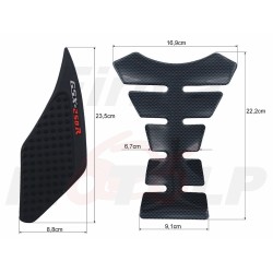 TANK PAD + OSŁONY BOCZNE ZBIORNIKA SIDE GRIP SUZUKI GSX 250 R GSX-R 250 roczniki 2017-2018