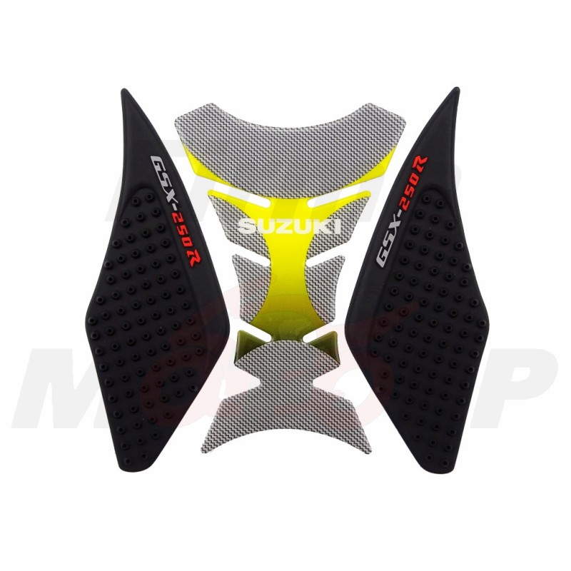 TANK PAD + OSŁONY BOCZNE ZBIORNIKA SIDE GRIP SUZUKI GSX 250 R GSX-R 250 roczniki 2017-2018