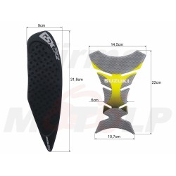TANK PAD + OSŁONY BOCZNE ZBIORNIKA SIDE GRIP SUZUKI GSX-R GSXR 600 750 roczniki 2008-2010