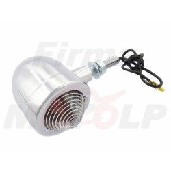 MIGACZE KIERUNKOWSKAZY KIERUNKI UNIWERSALNE CHROM METAL BIAŁY KLOSZ 12V 23W