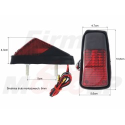 TYLNA LAMPA TYŁ NA BŁOTNIK HONDA XR 200 R 1986-2002 XL XT CROSS ENDURO HOMOLOGACJA E4