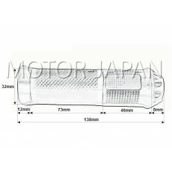 TUNING MANETKI MOTOCYKLOWE GUMY GRIPY CZARNE SREBRNE NA KIEROWNICĘ 22MM