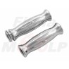 MANETKI MOTOCYKLOWE GRIPY METALOWE CHROMOWANE NA KIEROWNICĘ 22MM ROLGAZ NA 2 LINKI