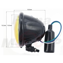 REFLEKTOR LIGHTBAR PRZEDNIA LAMPA PRZÓD 4,5 CALA METAL CZARNY POŁYSK