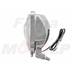 REFLEKTOR LIGHTBAR PRZEDNIA LAMPA PRZÓD TRÓJKĄTNA METAL CHROM H3 12V 55W