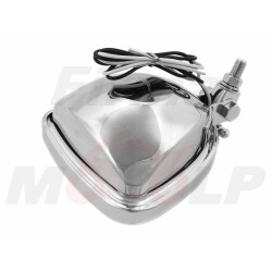 REFLEKTOR LIGHTBAR PRZEDNIA LAMPA PRZÓD TRÓJKĄTNA METAL CHROM H3 12V 55W