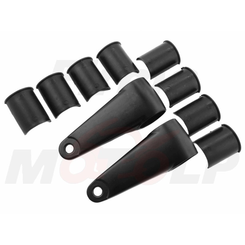 CZARNE UNIWERSALNE UCHWYTY MOCOWANIA REFLEKTORA PRZEDNIEJ LAMPY LAMPA 34MM - 41,5MM