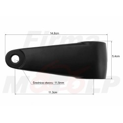 CZARNE UNIWERSALNE UCHWYTY MOCOWANIA REFLEKTORA PRZEDNIEJ LAMPY LAMPA 34MM - 41,5MM